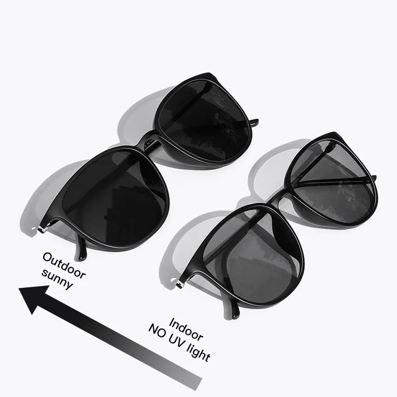 Oval Men’s Sunglasses – Photochromic Polarized UV400 Driving Shades