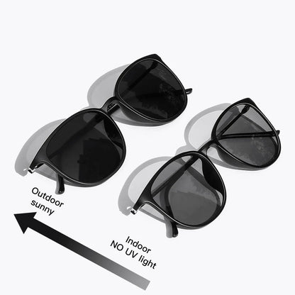 Oval Men’s Sunglasses – Photochromic Polarized UV400 Driving Shades