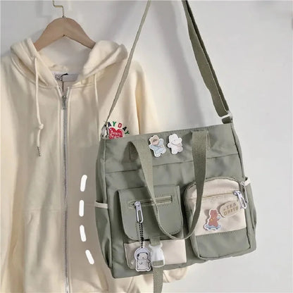 Waterproof Nylon Shoulder &amp; Crossbody Tote for Women