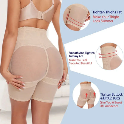 High-Waisted Tummy Control Butt Lifter Body Shaper Panties