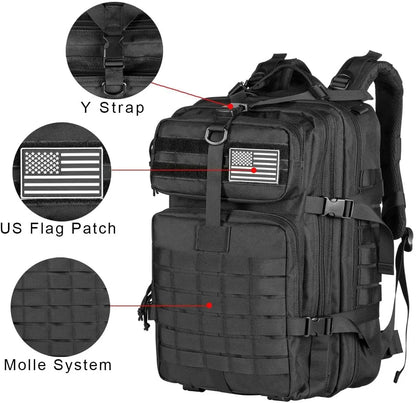 QT&amp;QY Tactical 30/45L Backpack for Hiking and Outdoor Adventures
