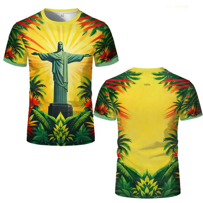New Brazil Themed T-shirt Men&