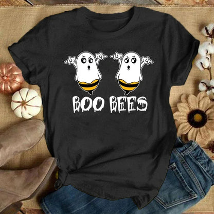 Women’s Harajuku Funny Bees T-Shirt | Casual Short Sleeve Cartoon Print Tee