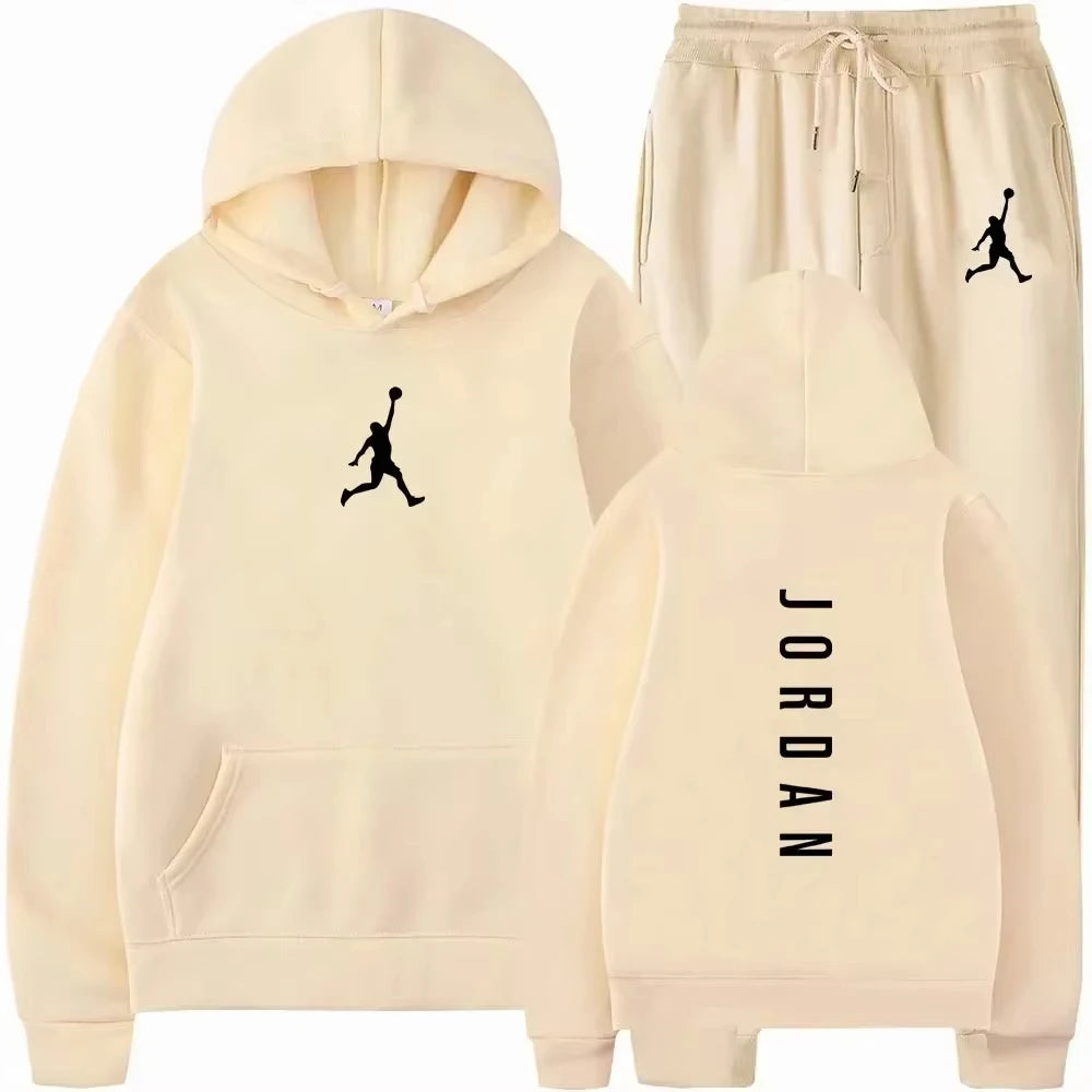 2025 Spring and autumn outdoor fitness basketball casual sportwear set fashion men&