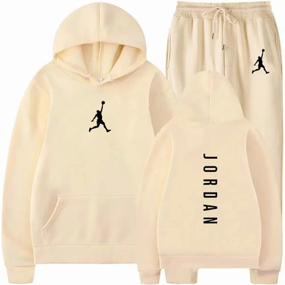 2025 Spring and autumn outdoor fitness basketball casual sportwear set fashion men&