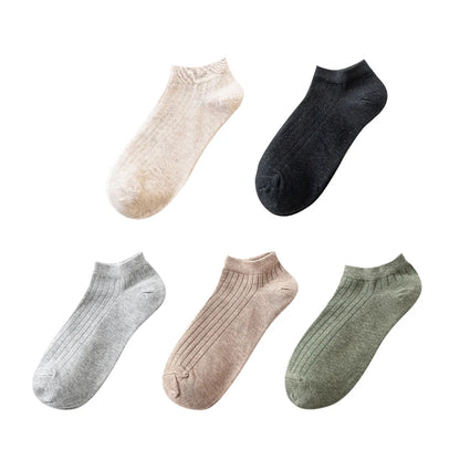 Women’s Solid Casual Cotton Ankle Socks - Amazing G
