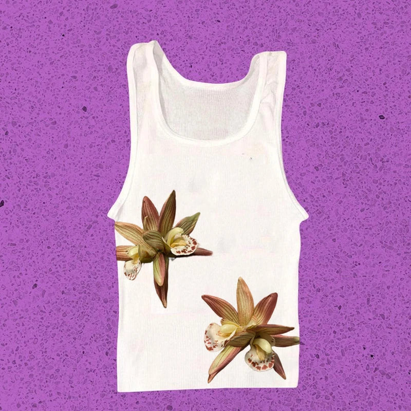 Vintage Y2K Baby Tee – Graphic Print Crop Top