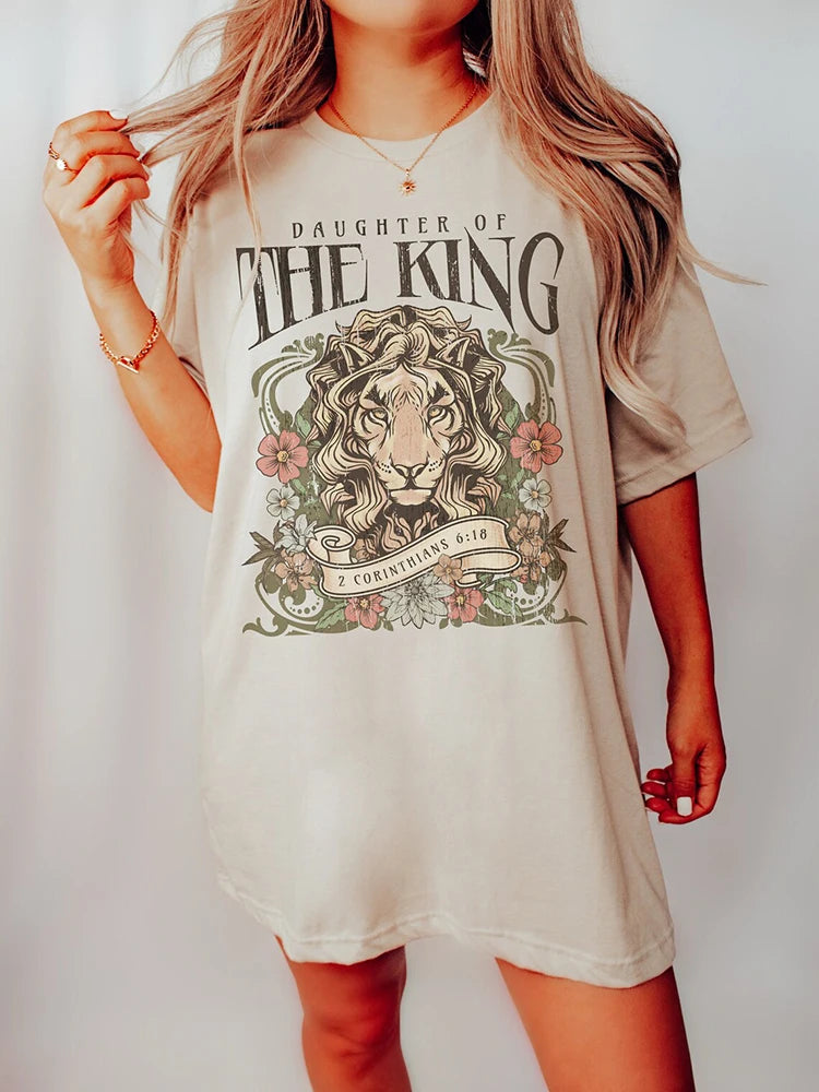 Bible Verse Jesus Worship T-Shirt Cute Aesthetic Tee Women Vintage Boho Shirt Faith Religious Tops Female Christian Clothing