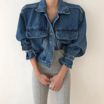 Coats Jackets Women Top 2022 Sexy Puff Long Sleeve Y2k Clothes Cropped Jacket Streetwear Women&