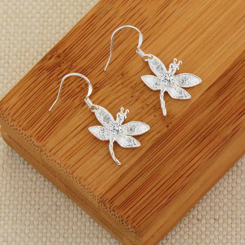 Sterling Silver Heart Stud Earrings for Women