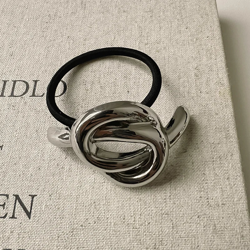 Irregular Golden Metal Hair Band for Women &amp; Girls