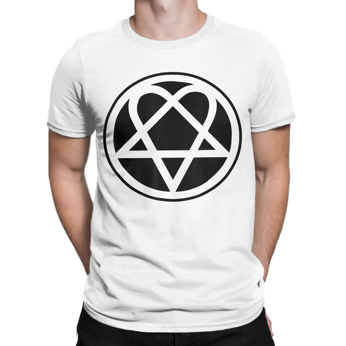Ville Valo HIM Heartagram Pentagram T-Shirt | Classic Cotton Tee