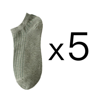 Women’s Solid Casual Cotton Ankle Socks - Amazing G