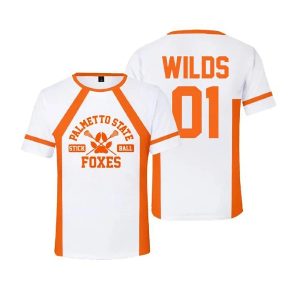 Foxes Ice Hockey Jersey Cosplay T-Shirt | Wilds Minyard 3D Print Short Sleeve Tee