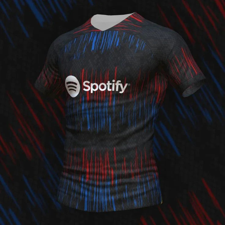 Barcelona Concept Football Jersey | Breathable Quick-Dry Oversized T-Shirt for Men