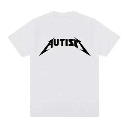 Autism Metal Rock Meme T-Shirt | Oversized Hip Hop Streetwear Unisex Tee