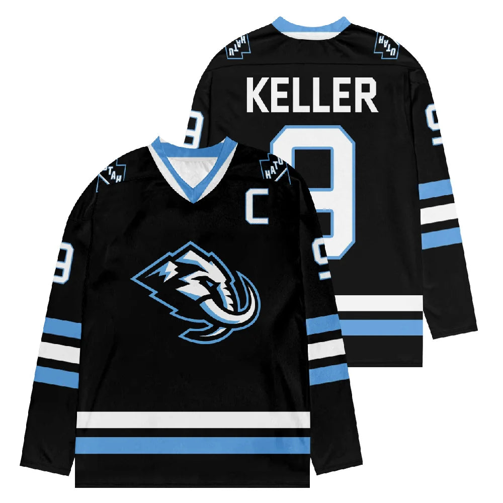 Utah Mammoth Hockey Jersey | V-Neck Long Sleeve 3D Print Sports Sweatshirt