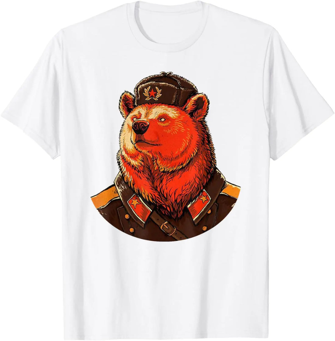 Men’s Bear Communist USSR Graphic T-Shirt | Y2K Soviet Streetwear Casual Tee