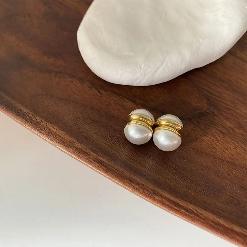 Luxury Magnetic Pearl Clip Earrings for Women