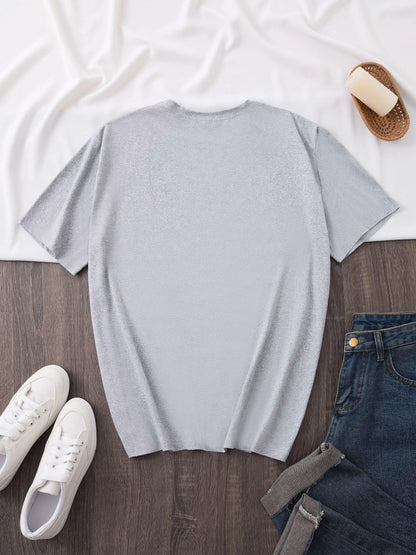 Women’s “SORRY I’M LATE” Graphic T-Shirt | Light Pink Short Sleeve Tee