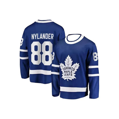 Trendy Maple Leaf Hockey Long Sleeve T-Shirt | Men’s Breathable Sports Training Jersey