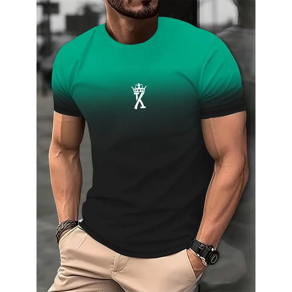 Men’s Vintage 3D Print T-Shirt