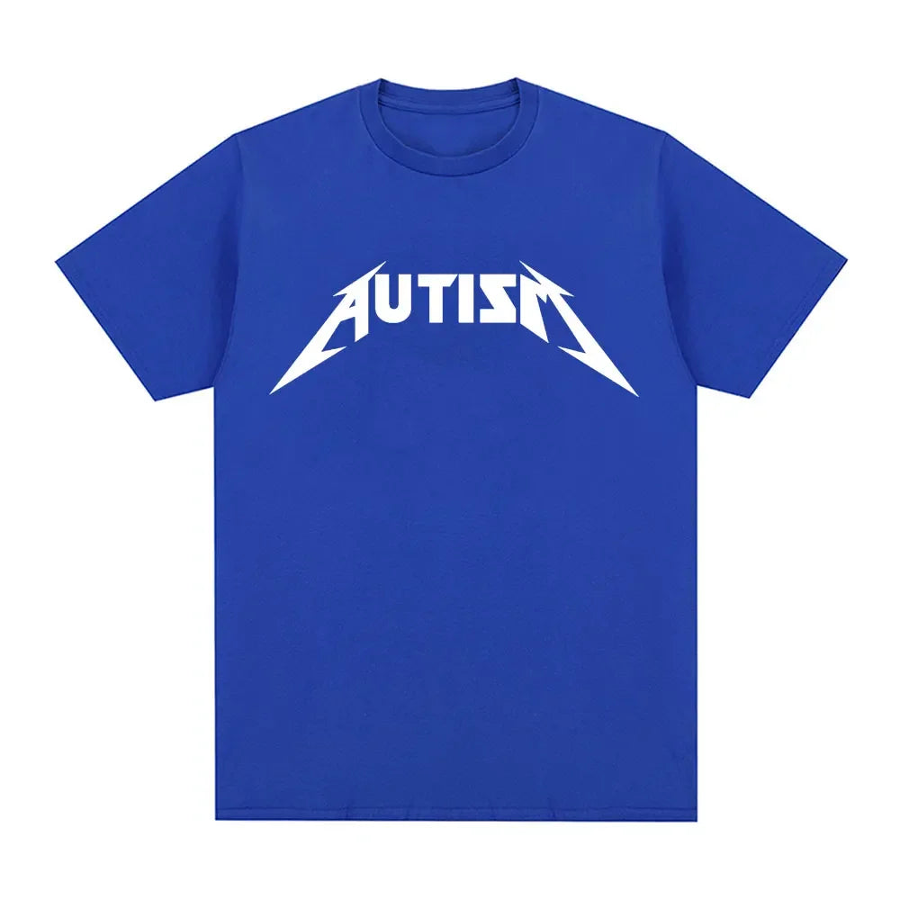 Autism Metal Rock Meme T-Shirt | Oversized Hip Hop Streetwear Unisex Tee
