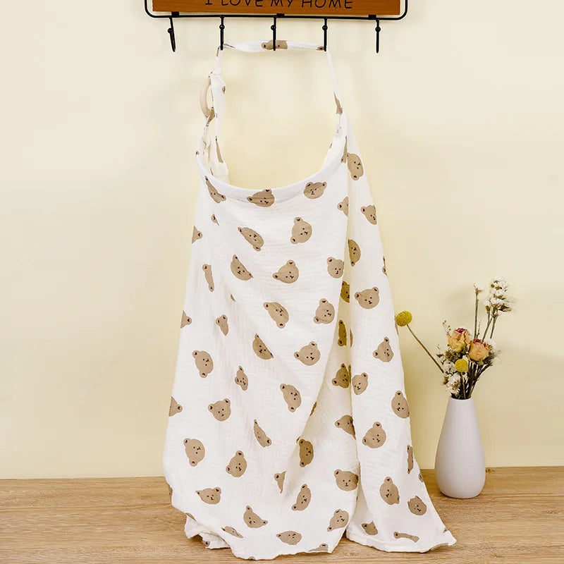 Breathable Cotton Baby Nursing Cover