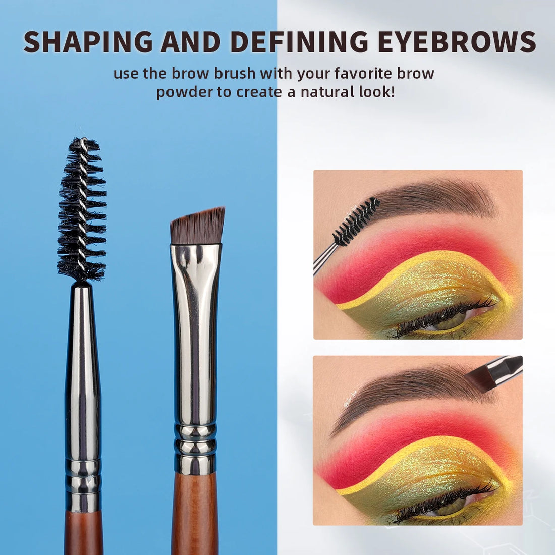 OVW Professional 24-Piece Makeup Brush Set – Premium Goat Hair &amp; Synthetic Fibers