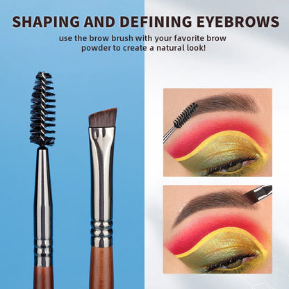 OVW Professional 24-Piece Makeup Brush Set – Premium Goat Hair &amp; Synthetic Fibers