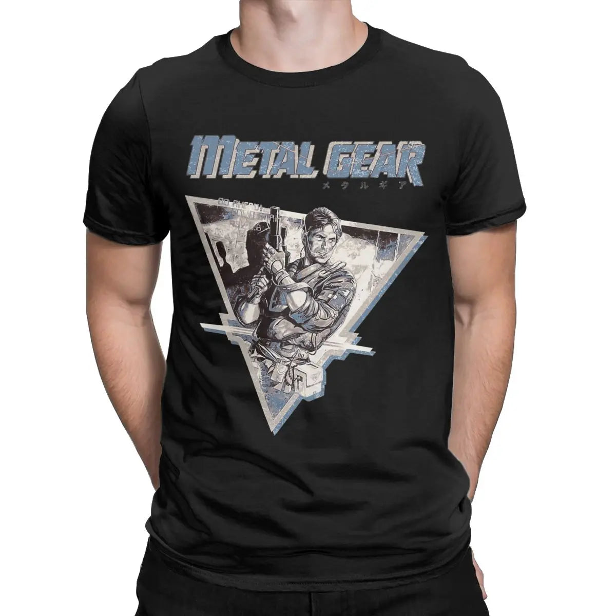 Metal Gear Solid 3 Snake &amp; Raiden Graphic T-Shirt | Cotton Casual Game Tee