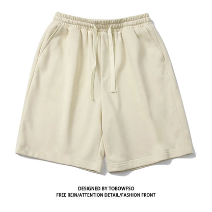 100% Cotton Simple High Street Shorts Men&