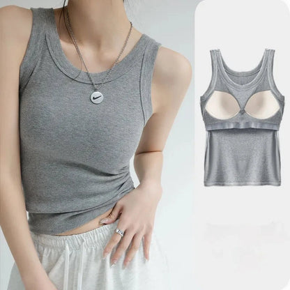 Modal Ribbed Camisole with Padded Bust