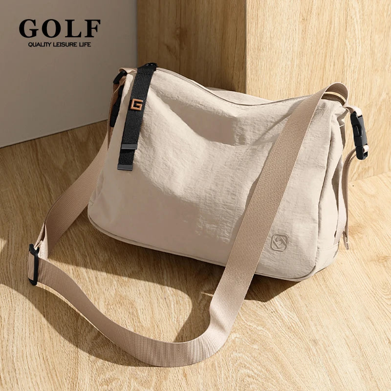 Lightweight Waterproof Crossbody Messenger Bag with Anti-Theft Design