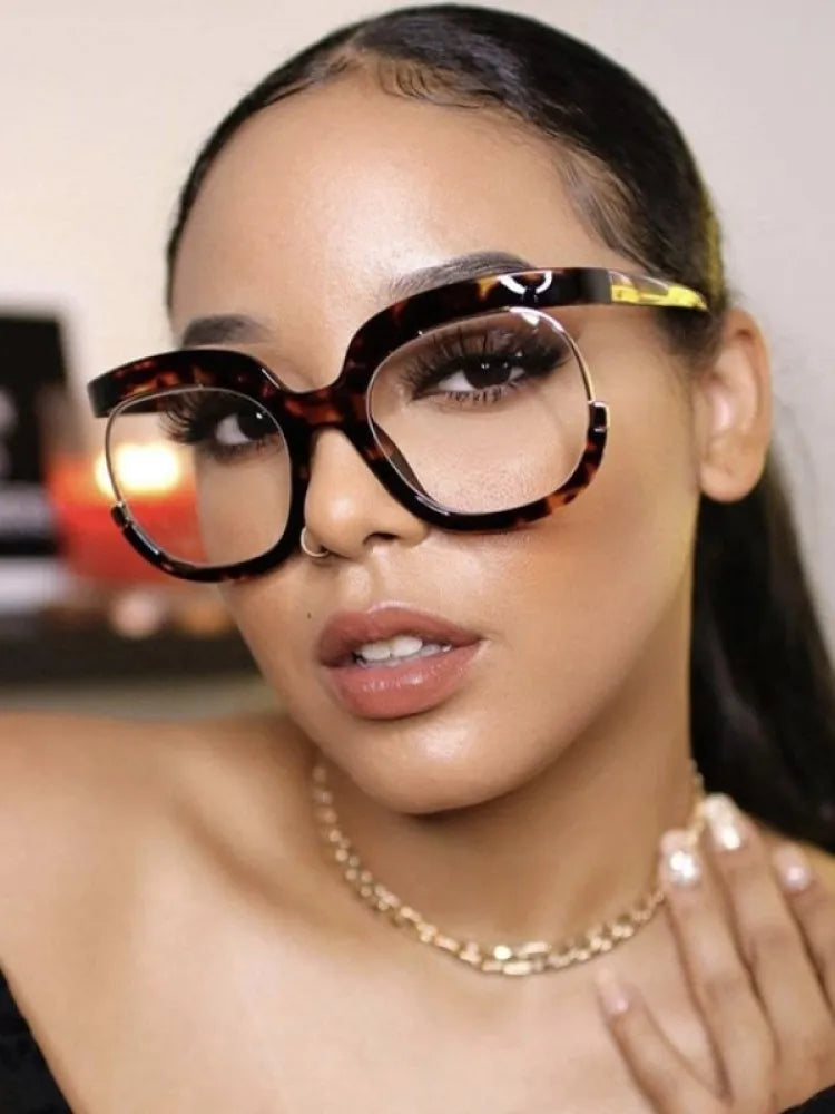 Rainbow Frame Retro Round Anti Blue Light Glasses