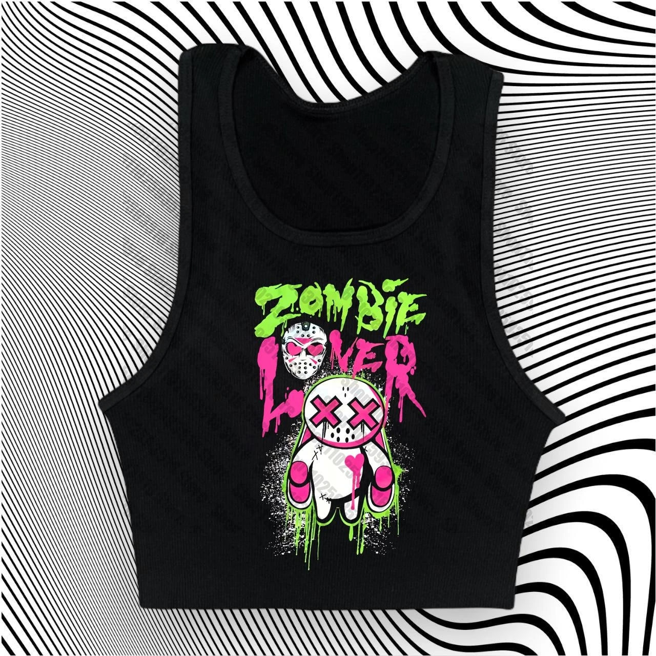 Y2K Anime Letter Crop Top for Women