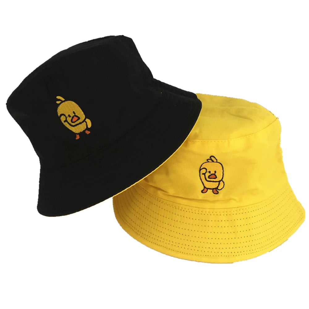 Reversible Duck Bucket Hat | Unisex Cotton Summer Fisherman Cap