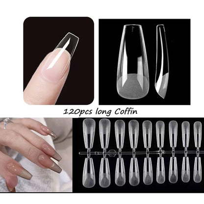 120pcs Matte Press On Nail Tips