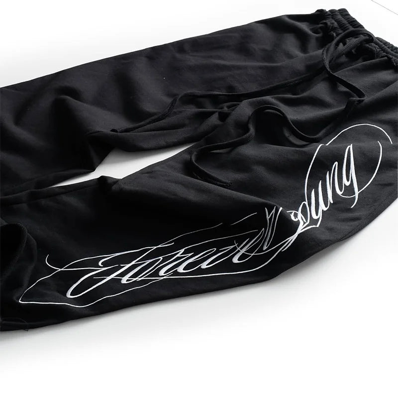 Hip-Hop Graffiti Print Loose Pants | Unisex Streetwear