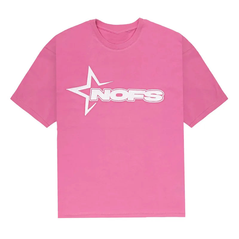 Men New Fashion Letter Graphics T-shirt Hip-hop Punk Summer Short Sleeve American Street Tops Shorts Set Y2K 2024 Men&