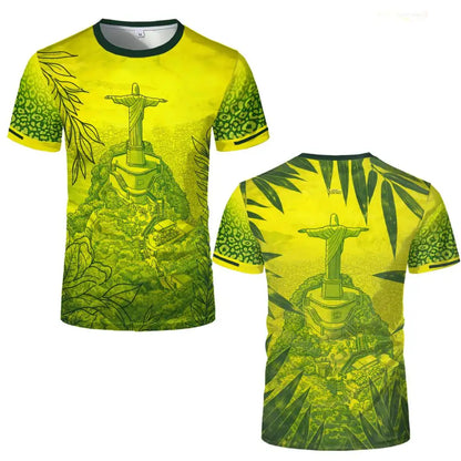 New Brazil Themed T-shirt Men&