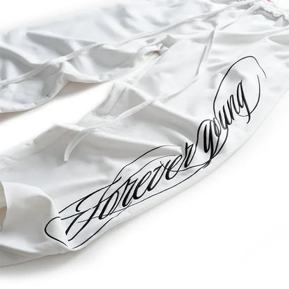 Hip-Hop Graffiti Print Loose Pants | Unisex Streetwear