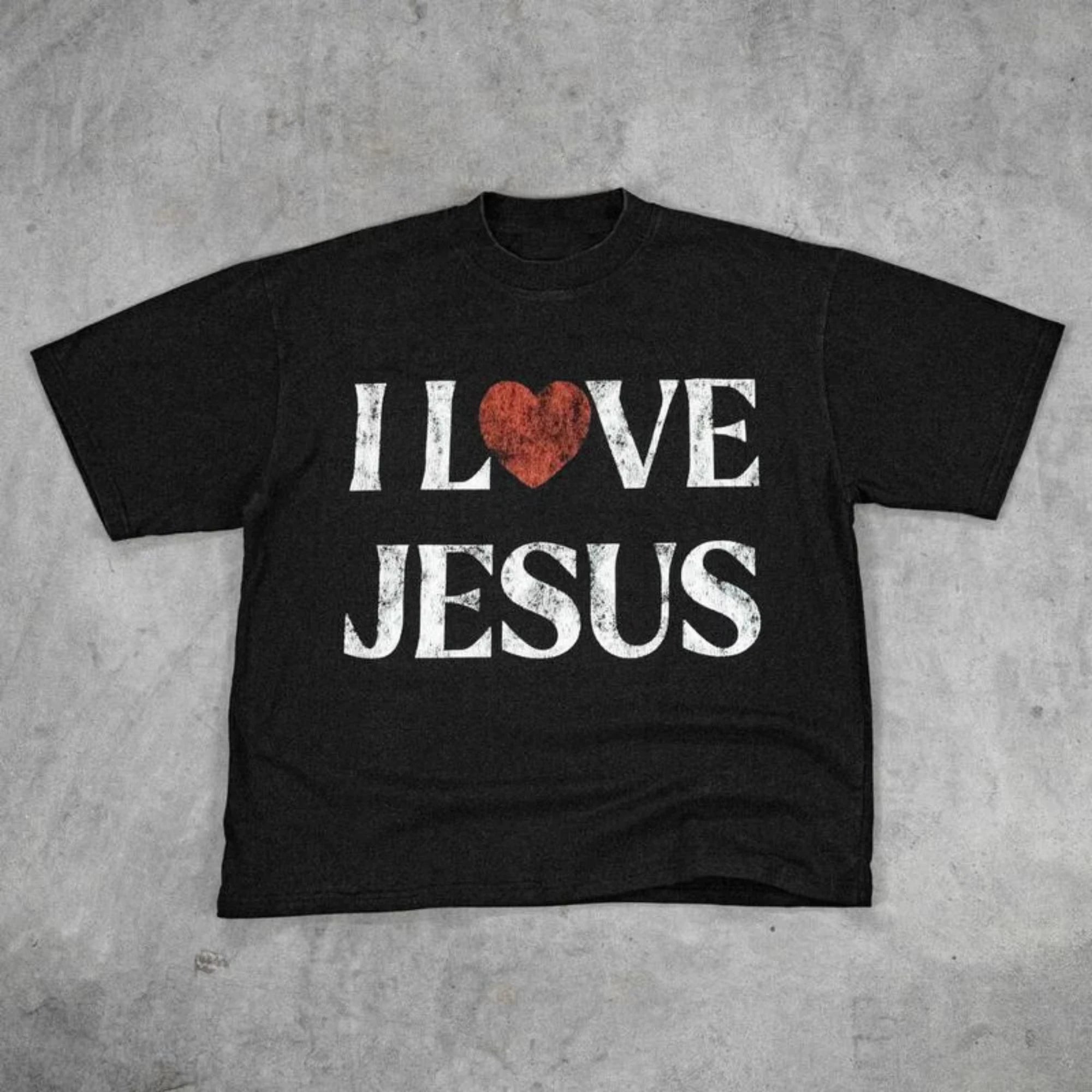 2026 Summer New Design Jesus Pattern T-Shirt - High-Quality, Fashionable, Casual, Breathable Men&