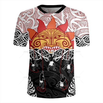 New Zealand Silver Fern 3D Print T-Shirt | NZ Flag Style V-Neck Summer Tee