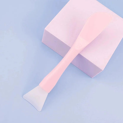 Double Head Silicone Facial Mask Brush &amp; Scraper