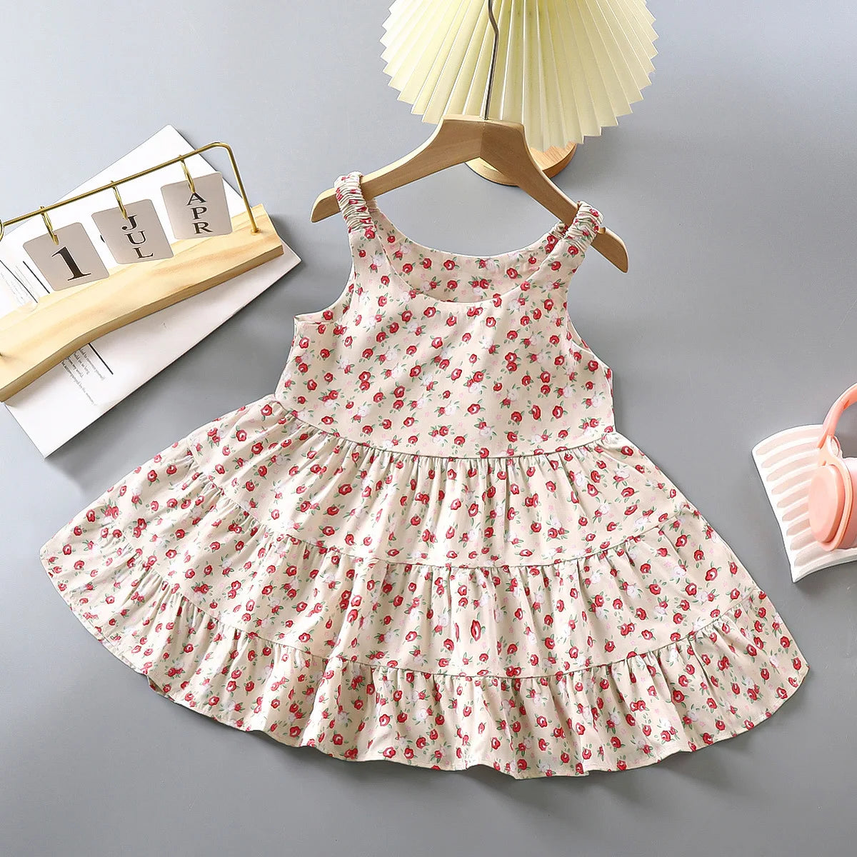 Strawberry Flower Princess Dress for Girls