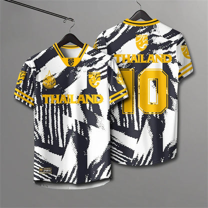 Elephants Thailand 3D Printed Rugby T-Shirt | Summer Breathable Short Sleeve Unisex Tee