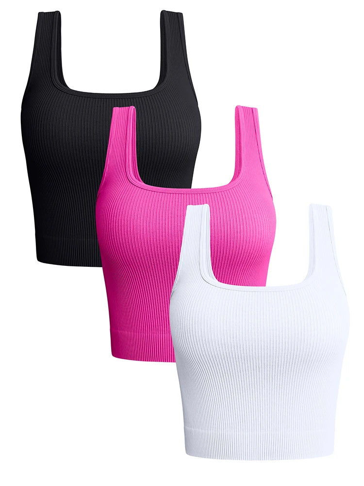 Summer Basic Sleeveless Crop Top