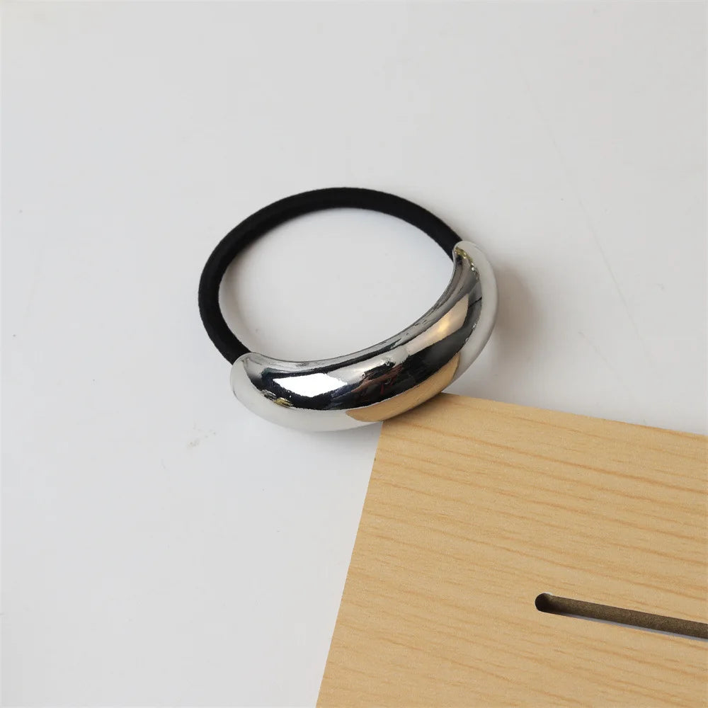 Irregular Golden Metal Hair Band for Women &amp; Girls