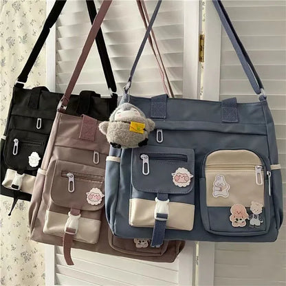 Waterproof Nylon Shoulder &amp; Crossbody Tote for Women